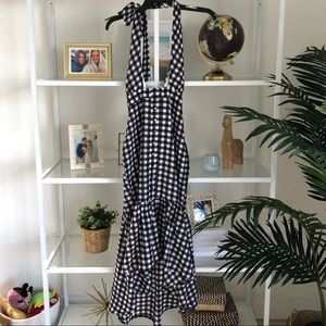 Nastygal gingham your best halter dress